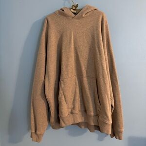 Abercrombie and fitch “soft essentials” oversized tan hoodie size 2X
